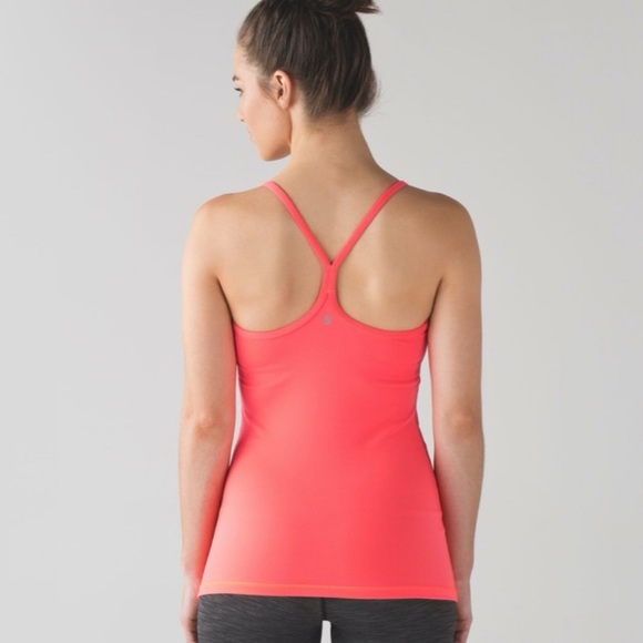 SOLD Lululemon Power Y Tank Electric Coral - Picture 5 of 15